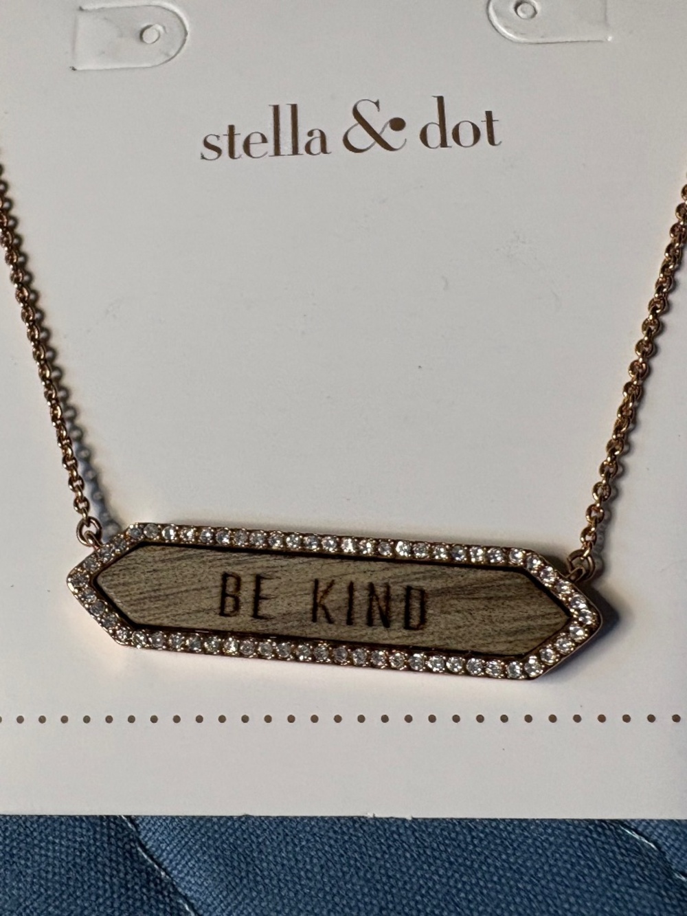 Stella Dot Be Kind necklace